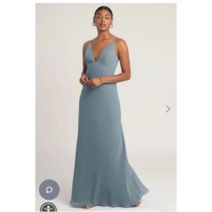 Jenny Yoo Jude Gown in Mayan Blue (Size 4)